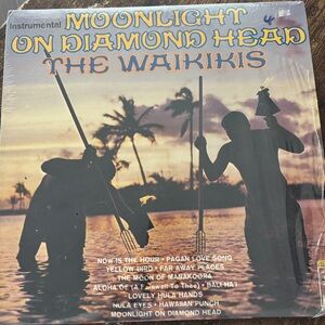 Moonlight on Diamond Head The Waikikis Vintage Vinyl Record, Good Condition